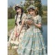 Mademoiselle Pearl Four Leaf Clover and Lime Blouse Apron Overdress JSK and Ops(Reservation/2 Colours/Full Payment Without Shipping)